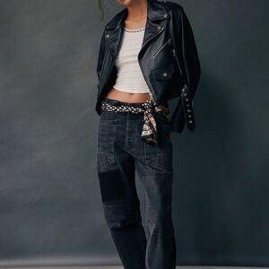 We The Free Moxie Pull-On Barrel Jeans Night Hawk black size 29 NWT